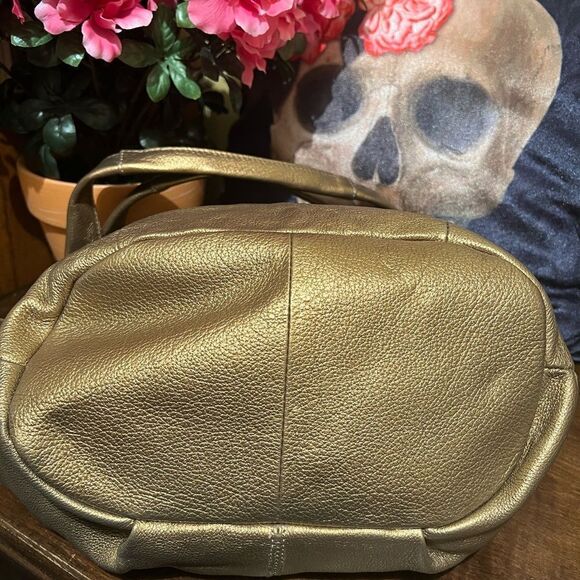 🆕 Tignanello Bronze Leather Shoulder Bag With wallet - Picture 7 of 11